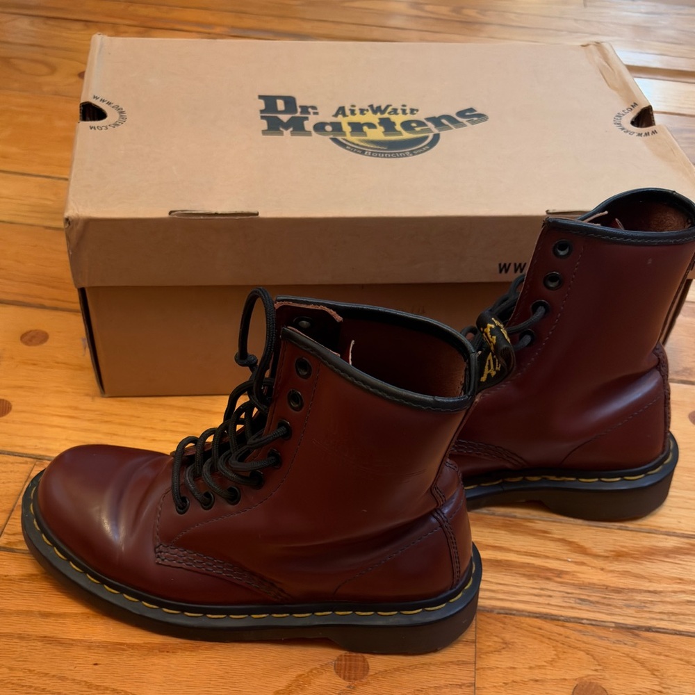 Dr. Martens 1460 Burgundy Leather Boots